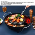 thumbnail image 3 of Parrilla Eléctrica de Olla Caliente de 1200W, Combinaciónis Antiadherente de Barbacoa coreana 2 en 1 para cocinar en interiores, 3 of 7