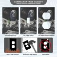 thumbnail image 3 of Yayeee Toggle Light Switch Wall Plate 1-Gang 4.5"x2.7" Home Decorative Outlet Cover, Space Earth, 3 of 7