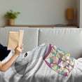 thumbnail image 3 of Koala Soft Flannel Fleece Blanket, Hipster Koala with Colorful Polygonal Shirt with Angular Triangles Australian Animal, Cozy Plush for Indoor and Outdoor Use, 50" x 60", Multicolor, by Ambesonne, 3 of 5