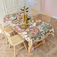 thumbnail image 2 of Multicolor Ethnic Paisley and Floral Pattern Rectangle Tablecloth 60"x102",Waterproof Polyester Rectangle Table Cloth, Wipeable Spillproof Polyester Tablecloth for Dining, Camping, Indoor and Outdoor, 2 of 6