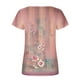 thumbnail image 4 of Fiudx Tops para Mujer Blusa Holgada de Manga Corta con Cuello Redondo Informal Estampada a La Moda para Mujer, 4 of 5