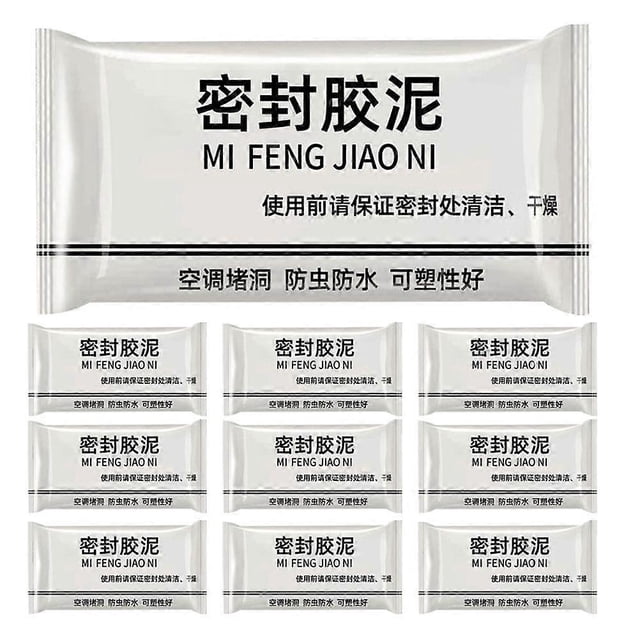 10pcs Waterproof Sealant Mud Quick Wall Mending Mud For Drain Connection Waterproof Sealing Clay Easily Repair Holes And Gaps