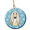 thumbnail image 1 of Snowflake Afghan Hound Ceramic Ornament, 1 of 1