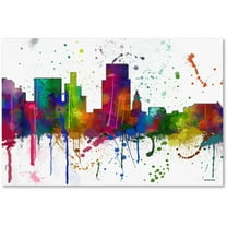 Trademark Fine Art "Boise Idaho Skyline Mclr-1" Canvas Art by Marlene Watson