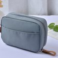 thumbnail image 2 of Bolsa de belleza rectangular, pequeña bolsa de maquillaje de viaje para bolso, bolsa de cosméticos portátil impermeable, 2 of 5