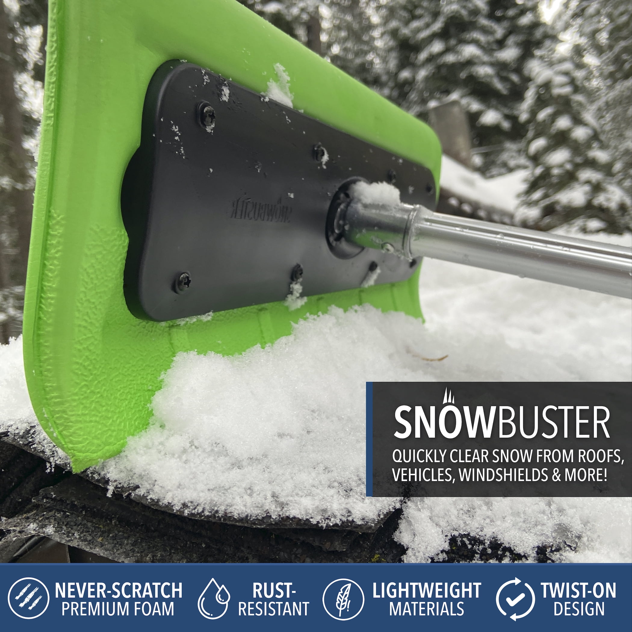 60 Inch Snow Brush For Car Windshield with Ice Scraper Truck SUV Long 5ft Best