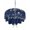 DarkBlue, variant on Outdoor Table Cloth with Umbrella Hole and Zipper, Navy Blue Christmas Waterproof Rectangle Tablecloth 60"x102", Botanical Snowflake Xmas Vintage Washable Table Cover for Outside Party Patio Picnic
