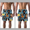 thumbnail image 3 of luoweisi Men's Beach Shorts Quick Dry Swim Trunks with Mesh Lining Dachshund M, 3 of 5