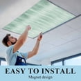 thumbnail image 5 of 3 Pack Green Ombre Striped Fluorescent Light Covers for Ceiling Lights Modern Abstract Art Magnetic Ceiling Light Covers Overhead Light Filters for Office Classroom Home, 5 of 9