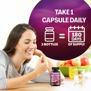 Parrox Saffron Supplement with Glucomannan, Ashwagandha, Green Tea Extract, Zeaxanthin & Lutein, Vision Support & Daily Wellness Formula, Extra Strength Plant-Based Capsules, 6 Month Supply (3 Pack)