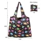 thumbnail image 1 of Bolsa de compras portátil de tela con flores de 190T grande, bolsa de poliéster, bolsa plegable, 1 of 1