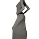 thumbnail image 3 of VISgogo Mujer Vestido Primavera, Manga Larga Color Liso Cuello Cuadrado Vestido Ajustado, Damas Otoño/Invierno Elástico Largo Una Pieza VISgogo  moda, 3 of 6