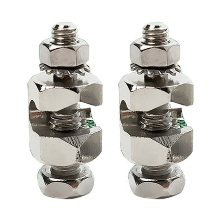 

TINYSOME 2 Pcs Photovoltaic Grounding Lug Solar Panel Fasteners Clips for Lightning for Protection Cable Clamps for RV Boat Roo