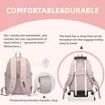 thumbnail image 2 of Backpack Large-Capacity Middle Elementary School Casual Bookbag Outdoor Travel bag Solid Color Daypack, 2 of 6