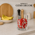 thumbnail image 3 of Vase Filler - Marbles for Vases - Clear And Red Accent Gems, Glass Pebbles 10 oz. Bags - 12 Bags, 3 of 5