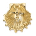 thumbnail image 4 of Solid 14k Yellow Gold LION'S PAW SHELL Slide Pendant Charm - 30mm x 29mm, 4 of 5