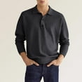 thumbnail image 2 of gvdentm Men'S Polo Shirt Men's Advantage Performance Long Sleeve Polo Shirt Black,XL, 2 of 4