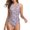 Pink, variant on VBVC Womens One Piece Swimsuit High Neck Plus Size Overlay Print Swimwear Bathing Suit