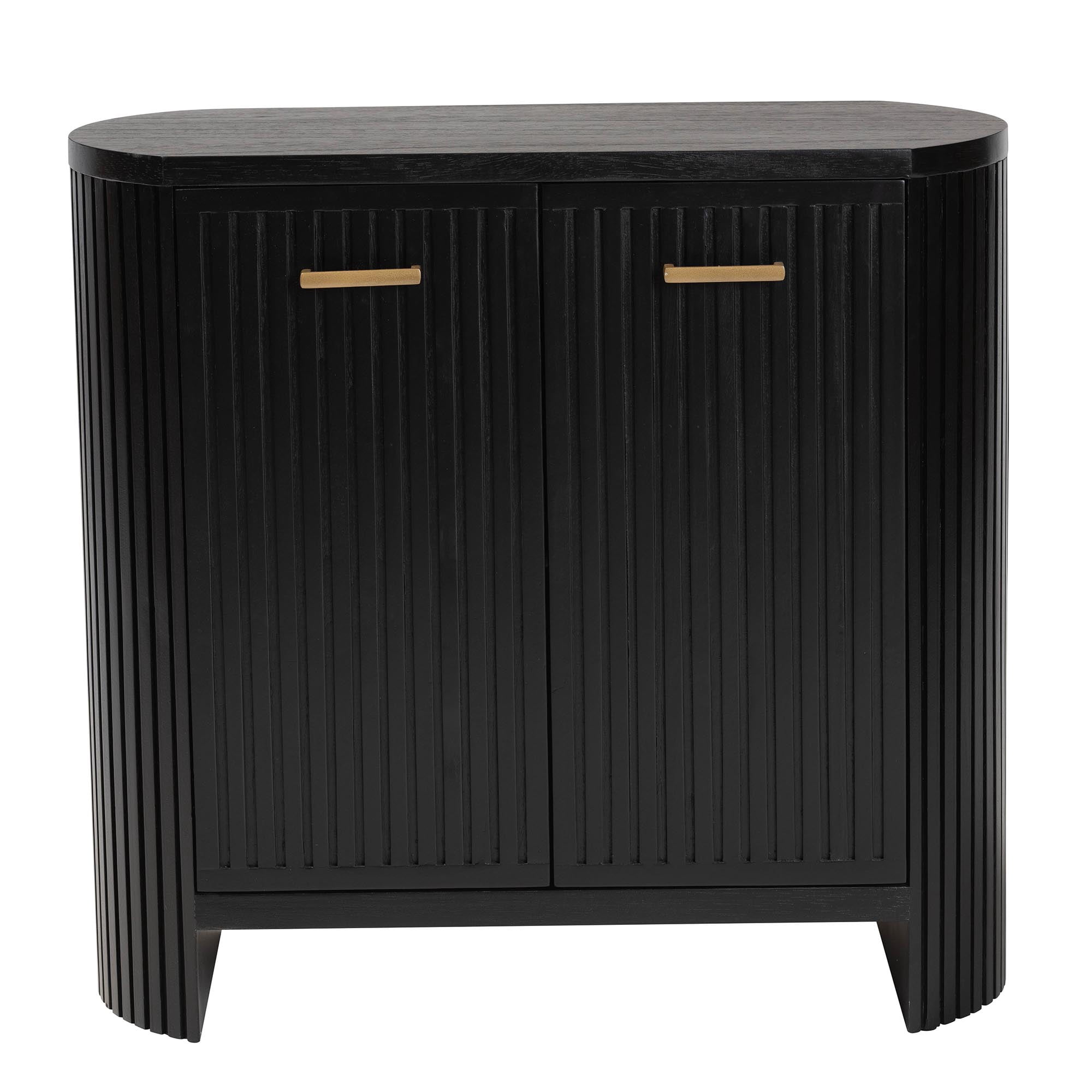 bali & pari Keshet Modern Storage Cabinet, 2-Door, Black