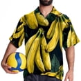 thumbnail image 4 of Banana Men's Short Sleeve Casual Printed Button Down Beach Shirt Summer Unisex Top, 4 of 6