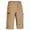 Khaki, variant on TACVASEN Men's Cargo Long Shorts Quick Dry Water Resistant Lightweight Breathable Summer 3/4 Capri Pants, Dark Gray, 34