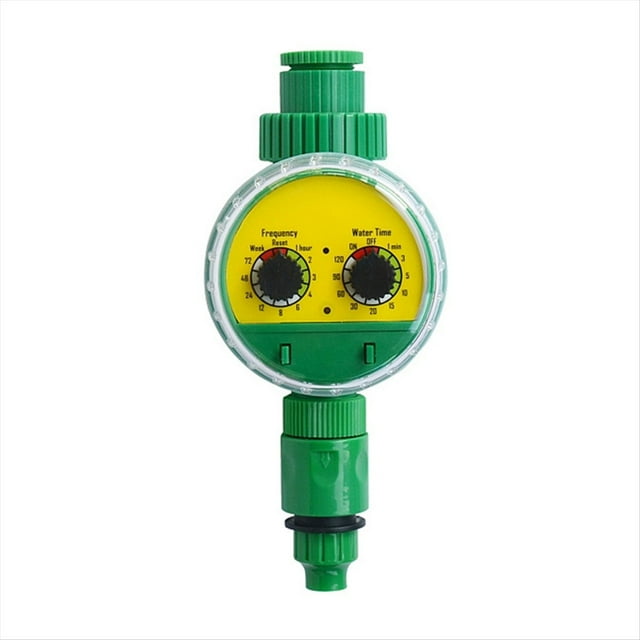 Manguera de Riego Automática Electrónica de Plástico para Jardín, Color Verde, con Temporizador, para Exteriores