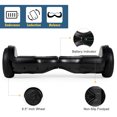 thumbnail image 3 of EPCTEK Hoverboard with Bluetooth 6.5 In. Lithium-Ion 14 Cell Battery; Ideal for Boys and Girls 8+ and Adults Less Than 220 lbs., UL Certified Electric Two-Wheel Self Balancing Scooter, Black, 3 of 6