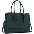 thumbnail image 1 of Laptop Bag for Women Leather Work Tote 15.6 Inch Laptop for Computer Bag Waterproof Business Office Professional Large Capacity Handbag Shoulder Bag DeepGreen, 1 of 7