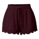 thumbnail image 1 of Moda Mujer Encaje Tallas grandes Cuerda Corbata Pantalones cortos Yoga Deporte Pantalones Leggings Pantalones Fridja  fhjkhfk460056, 1 of 5