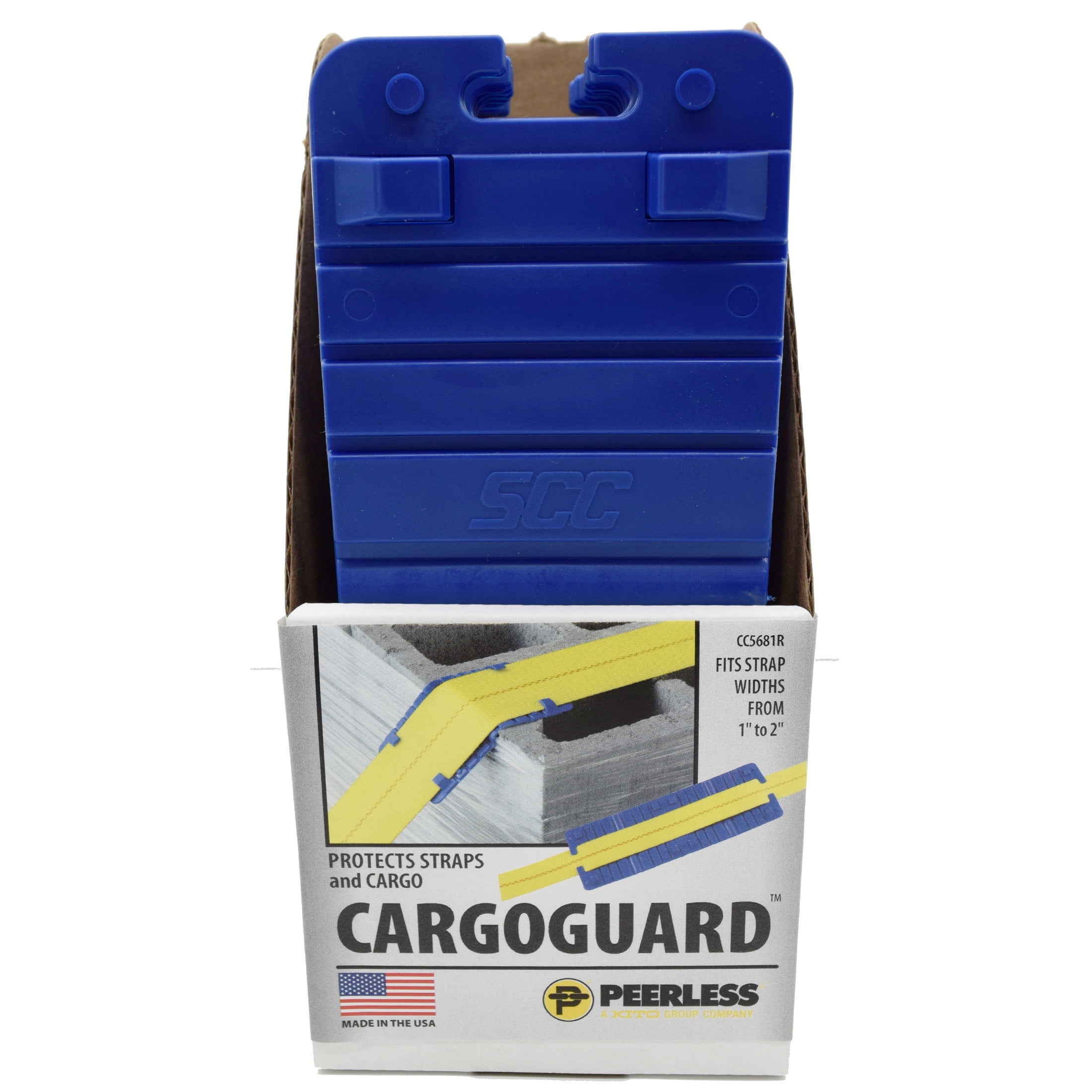 (5 pack) Corner & Cargo Control Protector for 1 & 2 inch Straps, Tie-Down Strap Protector, Peerless Chain, #CC5681R
