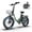 L20-Green, variant on GOKEEP Folding Electric Bike for Adult, 52V 13Ah Removable Battery, 20" Fat Tire & Front Suspension Electric Bicycles, 7-Speed Commuter Ebike, UL2849, Black