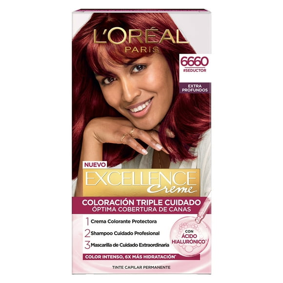 Tinte para cabello L'Oréal Imédia Excellence creme 6660 seductor
