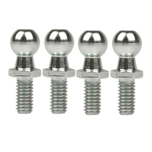 Qty 4 Ball Studs 13mm , 5/16 X 18 Thread Zinc Color For Lift New for Car Gas Shock Strut - Lift Supports Depot C-BS13-1Z-4-a