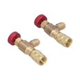 thumbnail image 2 of Válvula refrigerante aire acondicionado llenado de fluoruro válvula de carga accesorio adaptador para R410A/R32 Universal rojo 1/4SAE x 5/16SAE, 2 of 8