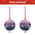 thumbnail image 2 of Naloa lighthouse Waves Torrential Rain Acrylic Santa Tree Decorations Christmas Hanging Pendant for Christmas Winter New Year Party Hanging Decorations-Round Shape, 2 of 7