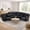 Black|6 Seat, variant on Aukfa 3-Piece Recliner Sofa Set, 6 Seat Sectional Couch with Cup Holders&Storage Console, Gray