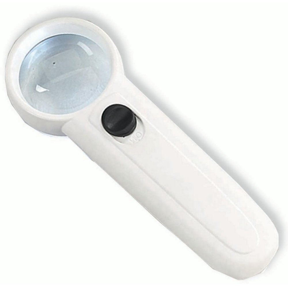 6x HandHeld Magnifier, 2 LED Lights (Illumine CR00843)