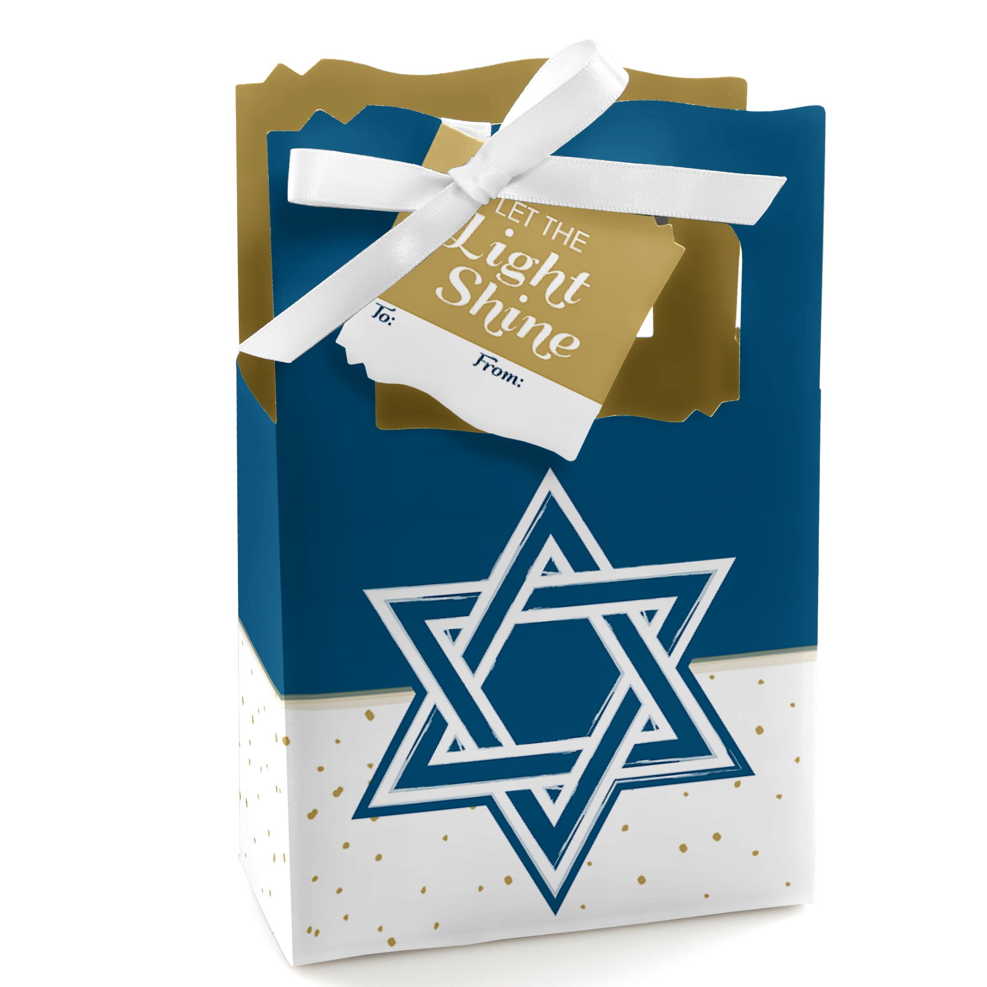 Happy Hanukkah Chanukah Party Gift Bag 12 Count by Big Dot of Happiness