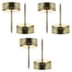 thumbnail image 3 of Juego de 6 candelabros con estaca para escritorio, con forma de árbol de Navidad. Soporte para velas y vasos. Ideal para fiestas., 3 of 7