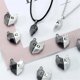 thumbnail image 2 of Collar de pareja con letras de A-Z para mujer y hombre, juego de collares con piedras y corazones, atracción magnética, regalo de Jelwelry, 1 par, 2 of 4