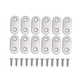thumbnail image 3 of OUNONA 30 Pcs Plaques de Raccordement en Acier Inoxydable Plat pour Articles Ménagers Réparation, 3 of 4