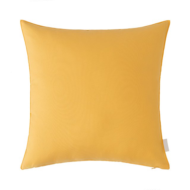 Flmtop 1PC Waterproof Pillowcases Solid Color Pillow Covers Washable Cushion Cases Zipper Closure Wear Resistant Pillowcase Shell for Patio Furniture