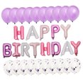 thumbnail image 4 of Toyvian 1 Set of Birthday Decoration Balloon Purple Aluminum Film Scene Layout, 4 of 7