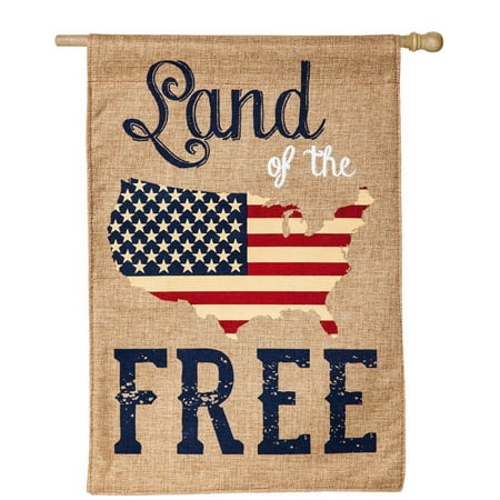 Land of the Free Vertical Flag