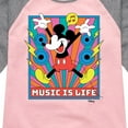 thumbnail image 3 of Disney - Mickey Music Is Life - Toddler & Youth Girls Raglan Graphic T-Shirt, 3 of 5