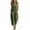 Army Green, variant on Womens Button Capri Jumpsuits Lounge Sleeveless V Neck Cropped Rompers Pants with Pockets Summer Beach Vacation Clothes
