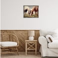 thumbnail image 3 of Stupell Industries Horses Touching Noses Animals & Insects Painting Gray Floater Framed Canvas Art Print Wall Art, 21 x 17, 3 of 10