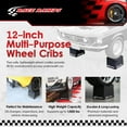 thumbnail image 2 of Race Ramps 12 Inch Wheel Cribs for Car Maintenance and Display, RR-WC-12, Black, 2 of 7