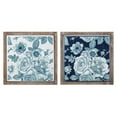 thumbnail image 1 of IMAX ZA0217042 Benita Framed Metal Tile Wall Decor - Multi Color, Set of 2, 1 of 1