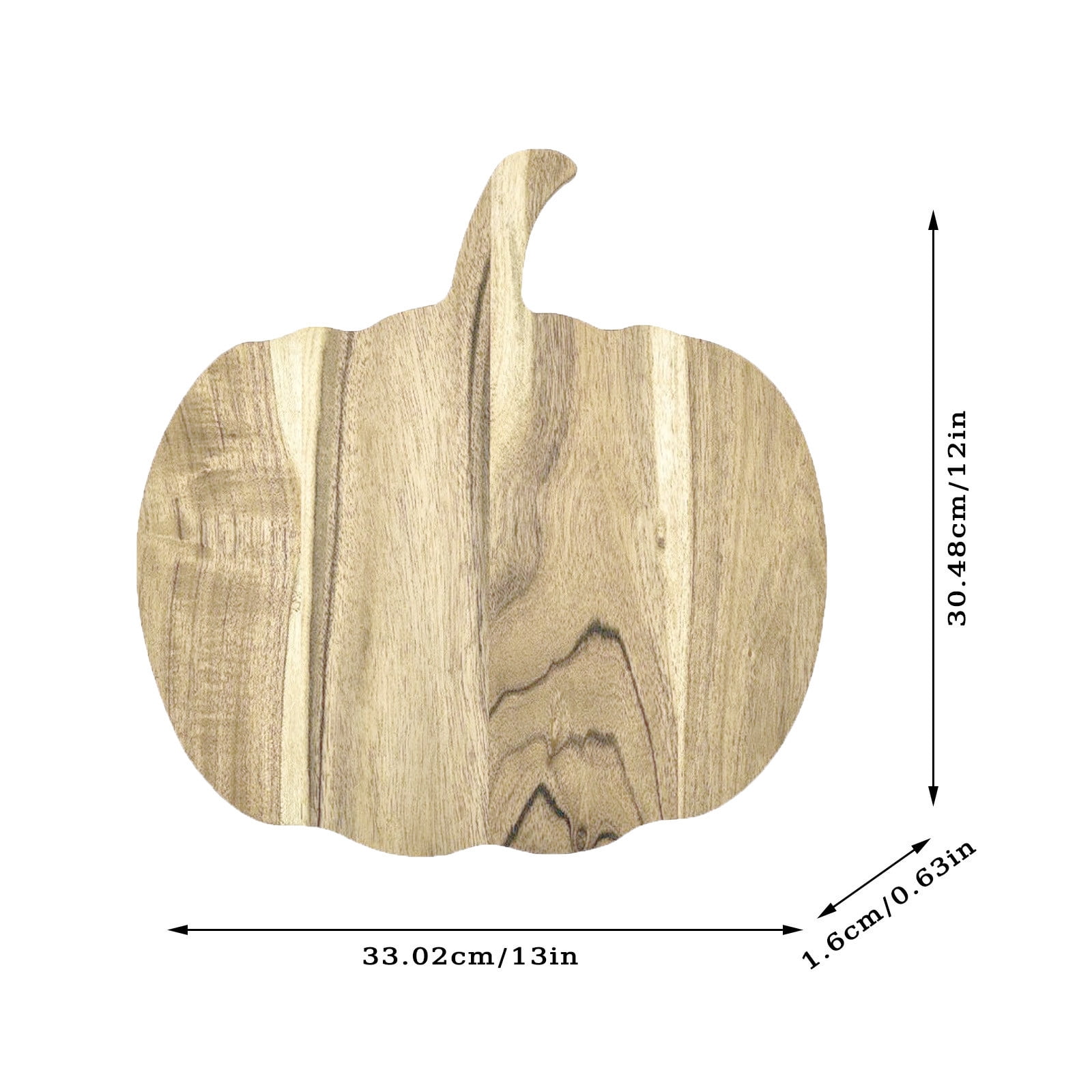 Vegetable Cutter 2 Product Category Pumpkin Shaped Wood Cutting Board for Kitchen Decoration Halloween and Food Prep